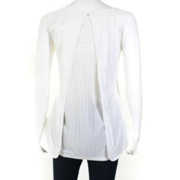 Lululemon Pleated Back Folwy Relaxed Long Sleeve White size 4  NWOT - Picture 6 of 8